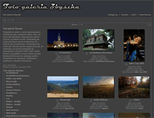 Tablet Screenshot of fotogaleriazbyszka.pl